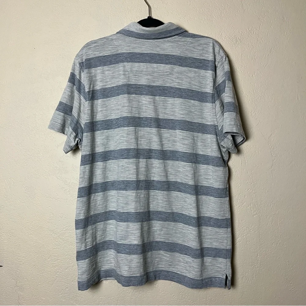 The North Face Lot Of 2 Polo Shirt Mens Large Striped Cotton Outdoors Size Large
